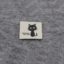 Cotton Printed Label for Kids, Off-White Clothing, Garment Tag Printing, 100 PCs, Free Shipping