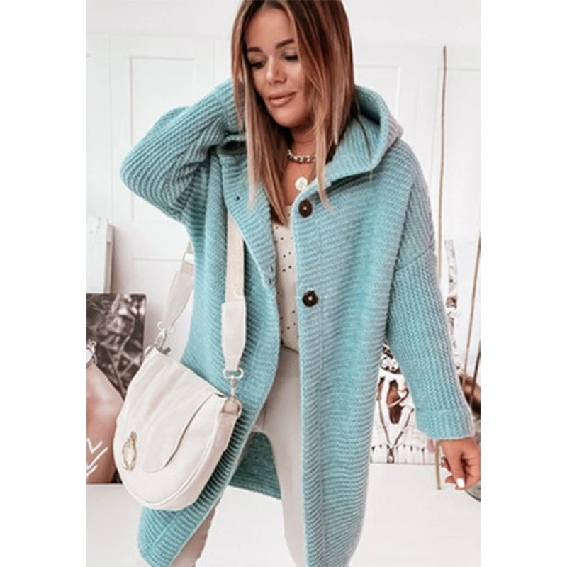 Korean Fashionlong Sleeve Top Women'S Knitted Cardigan Hoodies Long Solid Loose Button Soft Femme Sweater Cardigan Mujer
Korean Fashionlong Sleeve Top Women'S Knitted Cardigan Hoodies Long Solid Loose Button Soft Femme Sweater Cardigan Mujer