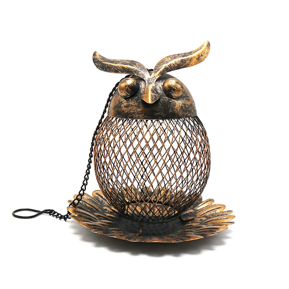 Outside Bird Feeder Hanging Metal Owl-Shaped Wild Hummingbird Feeder For Backyard Garden Yard Outdoor Decoration Crafts
Outside Bird Feeder Hanging Metal Owl-Shaped Wild Hummingbird Feeder For Backyard Garden Yard Outdoor Decoration Crafts