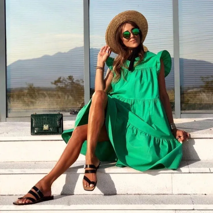 Summer 2021 Women'S Retro Loose 2xl Casual Round Neck Short Sleeve One-Piece Dresses
Summer 2021 Women'S Retro Loose 2xl Casual Round Neck Short Sleeve One-Piece Dresses