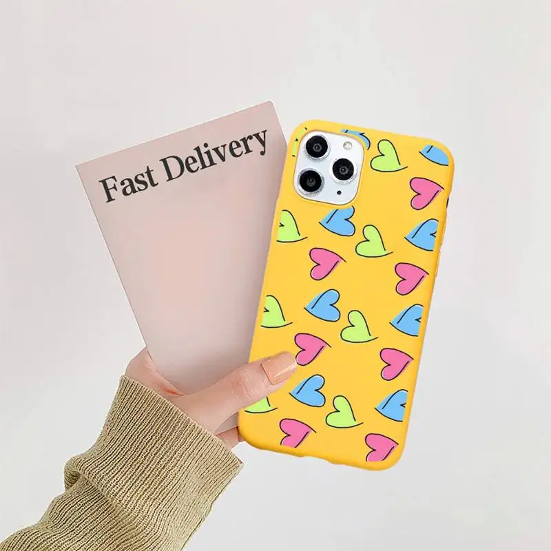 Pink Lovers Phone Case Candy Color Yellow for iPhone 11 12 pro XS MAX 8 7 6 6S Plus X 5S SE 2020 XR
Pink Lovers Phone Case Candy Color Yellow for iPhone 11 12 pro XS MAX 8 7 6 6S Plus X 5S SE 2020 XR