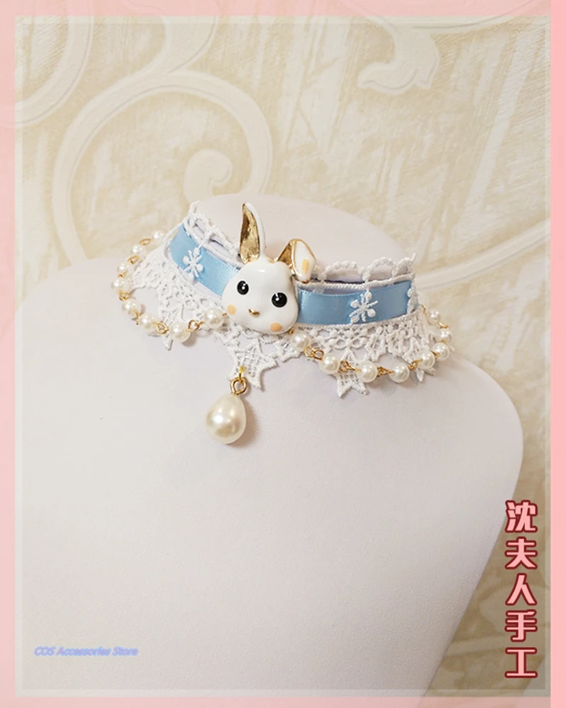 Japanese Original Alice Cute Lace Pendant Choker Rabbit Necklace Lolita Accessory Sweet Girl Casual Blue Student Clavicle Chain
Japanese Original Alice Cute Lace Pendant Choker Rabbit Necklace Lolita Accessory Sweet Girl Casual Blue Student Clavicle Chain