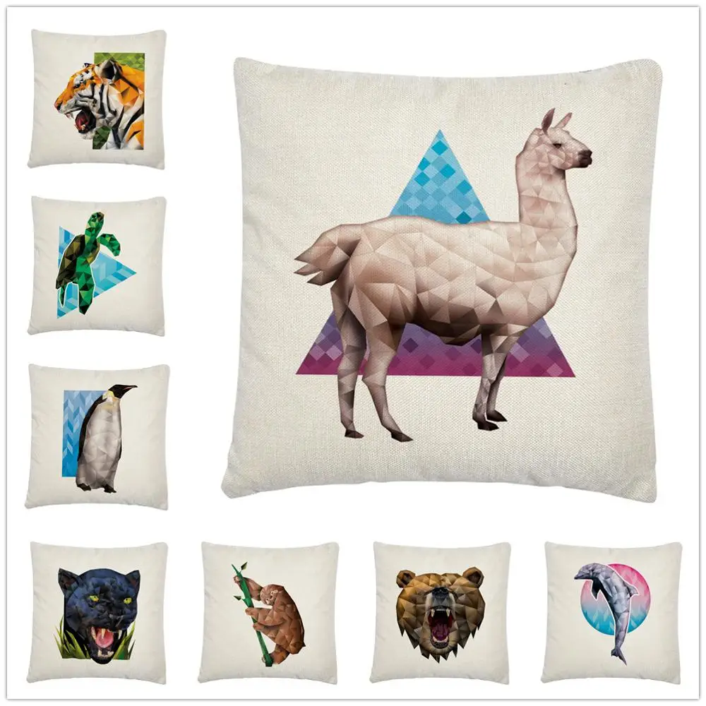 Geometric Simple Animal Pattern Linen Cushion Cover Pillow Case for Home Sofa Car Decor Pillowcase 45X45cm
Geometric Simple Animal Pattern Linen Cushion Cover Pillow Case for Home Sofa Car Decor Pillowcase 45X45cm