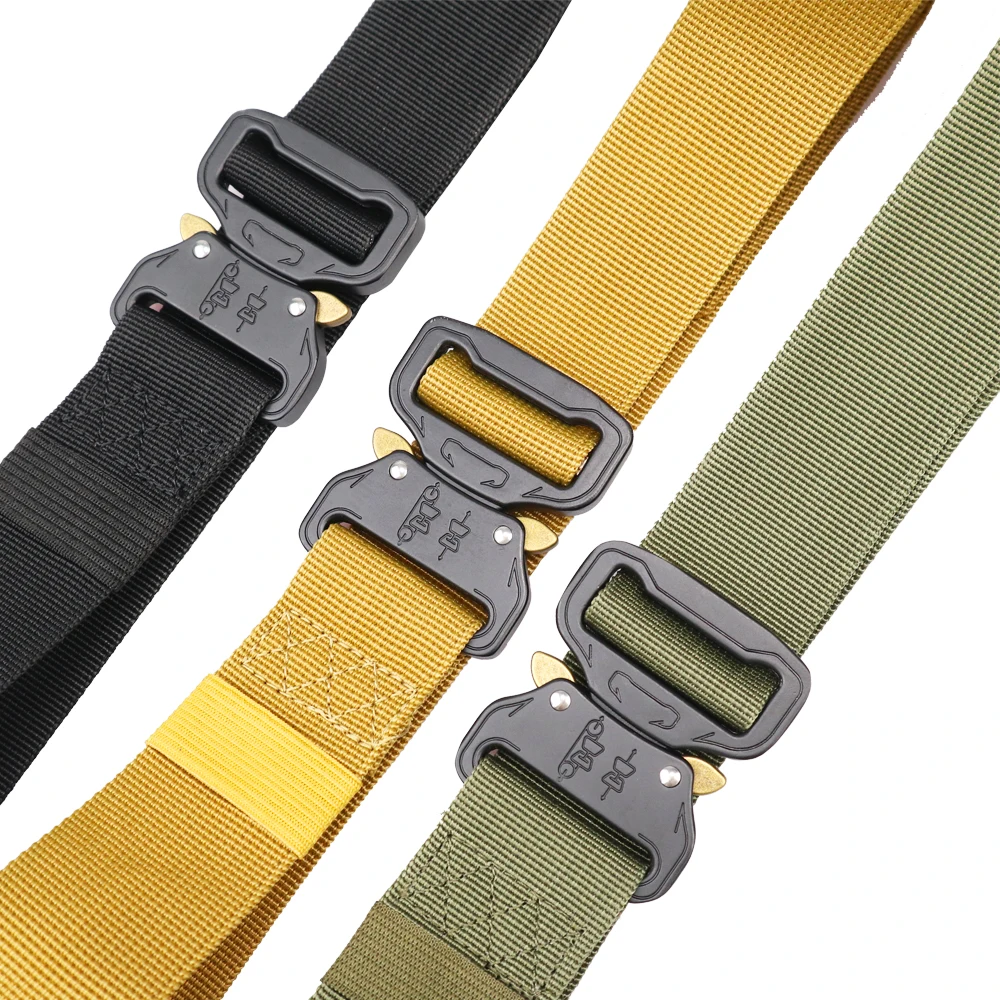 Tactical Belt Military high quality Nylon men's training belt metal multifunctional buckle outdoor sports hook new
Tactical Belt Military high quality Nylon men's training belt metal multifunctional buckle outdoor sports hook new