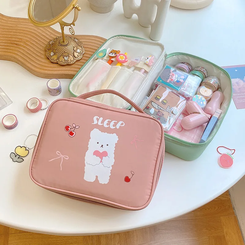 New Waterproof Cosmetic Bag Large-capacity Portable Travel Toiletry Storage Bag Multifunctional Handbag Space Saver Organizer
New Waterproof Cosmetic Bag Large-capacity Portable Travel Toiletry Storage Bag Multifunctional Handbag Space Saver Organizer