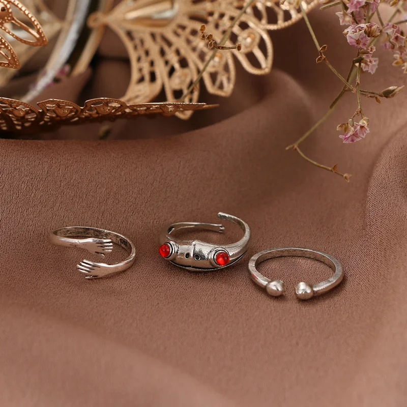 Vintage Frog Animal Rings for Women Men Cute Multicolor Eyes Toad Rhinestone Wedding Ring Sets Bring Wealth Jewelry Party Gift
Vintage Frog Animal Rings for Women Men Cute Multicolor Eyes Toad Rhinestone Wedding Ring Sets Bring Wealth Jewelry Party Gift