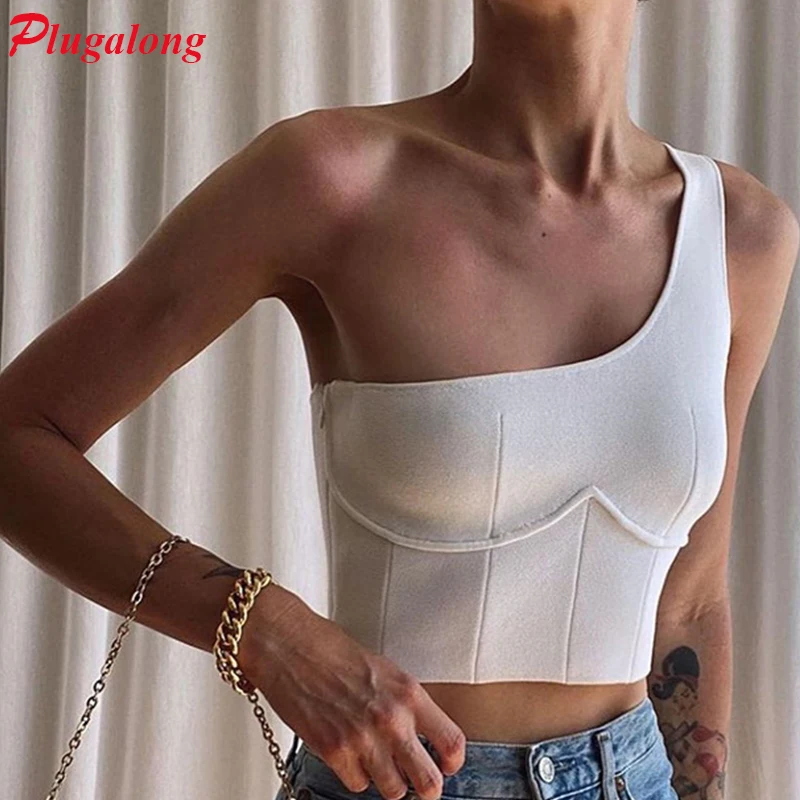Plugalong Off Shoulder Sexy Woman Tank Top Skinny Y2K Croptops Sleeveless White Vests Casual Camisole Harajuku Streetwear Summer
Plugalong Off Shoulder Sexy Woman Tank Top Skinny Y2K Croptops Sleeveless White Vests Casual Camisole Harajuku Streetwear Summer