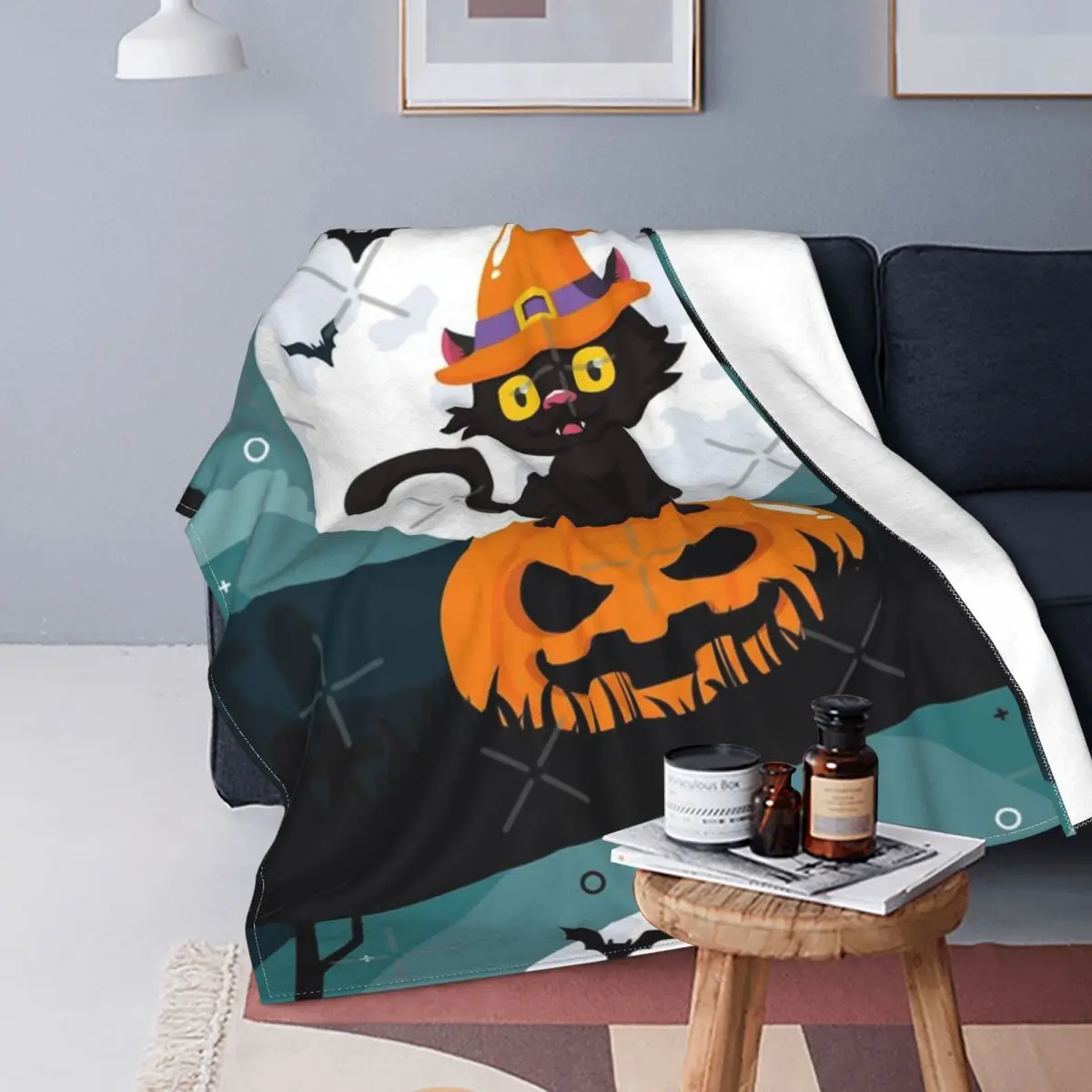 Manta con estampado de gato negro, a cuadros para cama cubrecama, manta de verano para bebé, 14 cuadros, feliz Halloween
Manta con estampado de gato negro, a cuadros para cama cubrecama, manta de verano para bebé, 14 cuadros, feliz Halloween