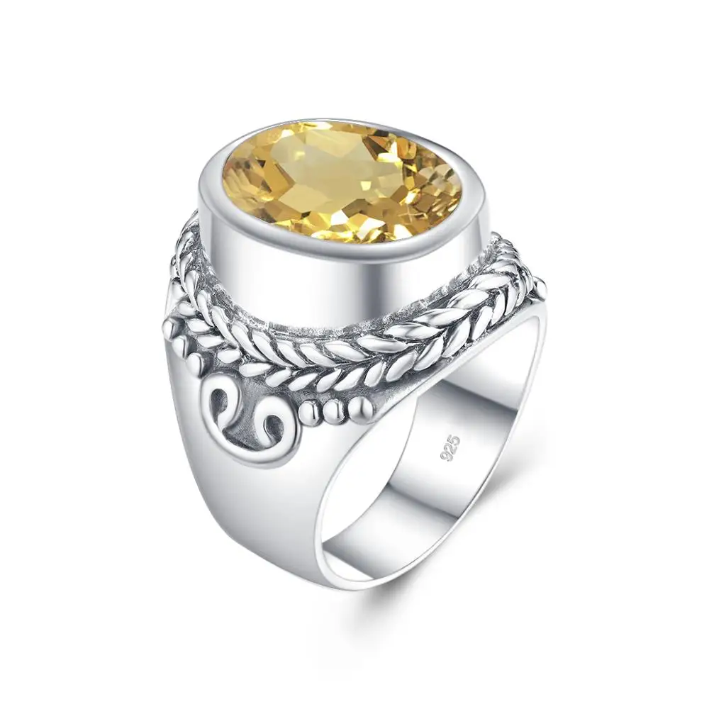 Big Ring Men 100% Real 925 Sterling Silver Rings For Women Unisex Classic Handmade Yellow Crystal Gemstones Band Fine Jewellery
Big Ring Men 100% Real 925 Sterling Silver Rings For Women Unisex Classic Handmade Yellow Crystal Gemstones Band Fine Jewellery
