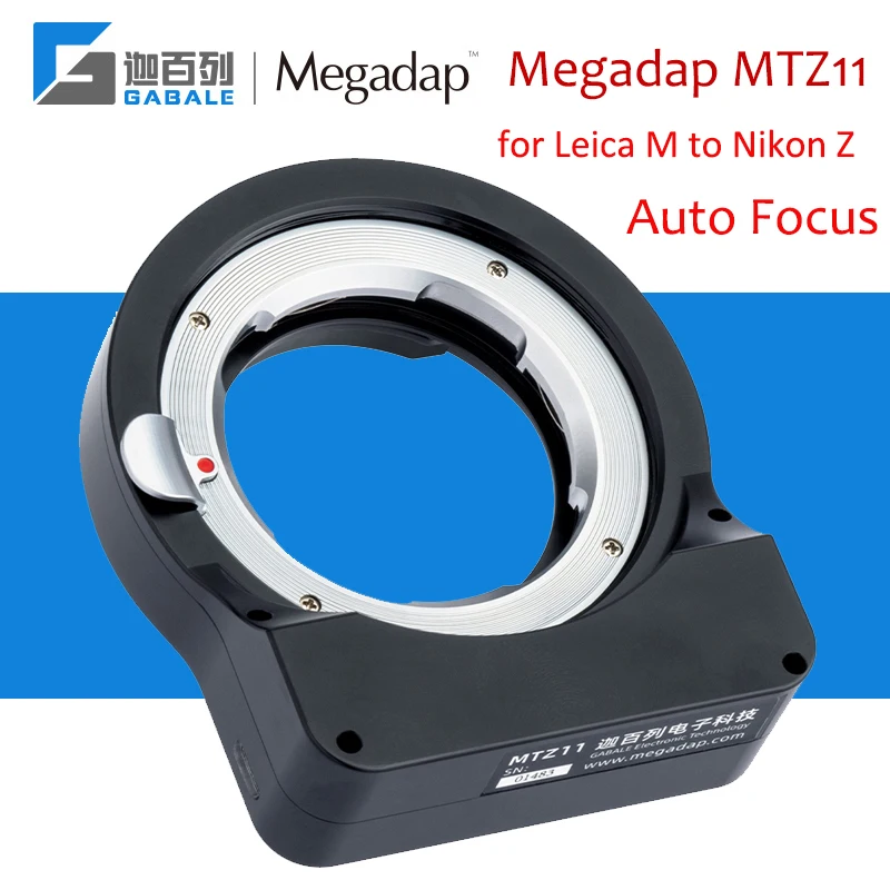 Gabale Megadap MTZ11 Lens Adapter Auto Focus for Leica M manual lens to Nikon Z Mount Z5 Z6 Z7 Z50 Z6II Z7II Camera Adapter Ring 
Gabale Megadap MTZ11 Lens Adapter Auto Focus for Leica M manual lens to Nikon Z Mount Z5 Z6 Z7 Z50 Z6II Z7II Camera Adapter Ring