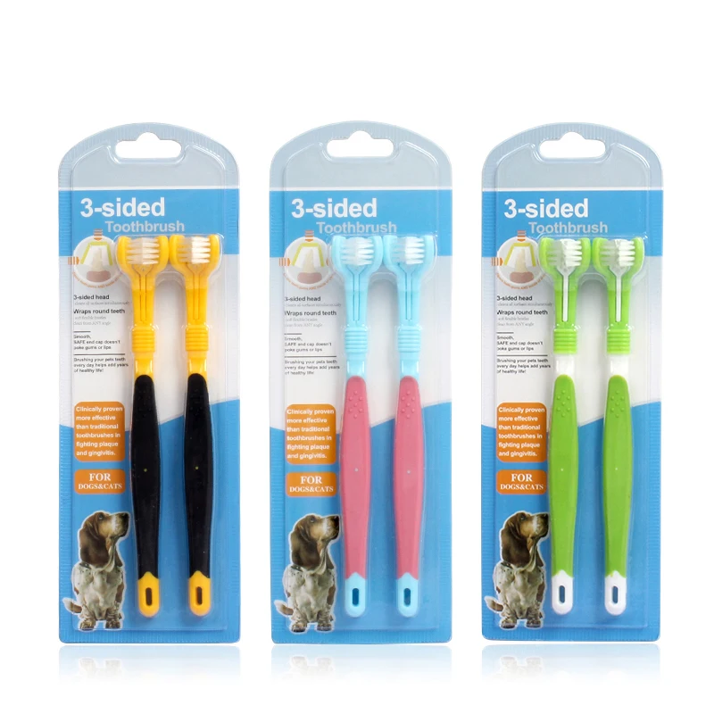 Three Sided Pet Dental Care Multi-angle Brushing Teeth Cleaning To Remove Bad Breath Dog Cat Toothbrush
Three Sided Pet Dental Care Multi-angle Brushing Teeth Cleaning To Remove Bad Breath Dog Cat Toothbrush