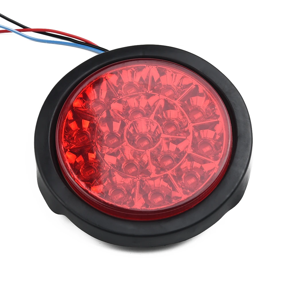 Sealed Round Truck Tail Light Truck Wires 4Inch 24LED Stop Turn Tail Brake Light Red
Sealed Round Truck Tail Light Truck Wires 4Inch 24LED Stop Turn Tail Brake Light Red