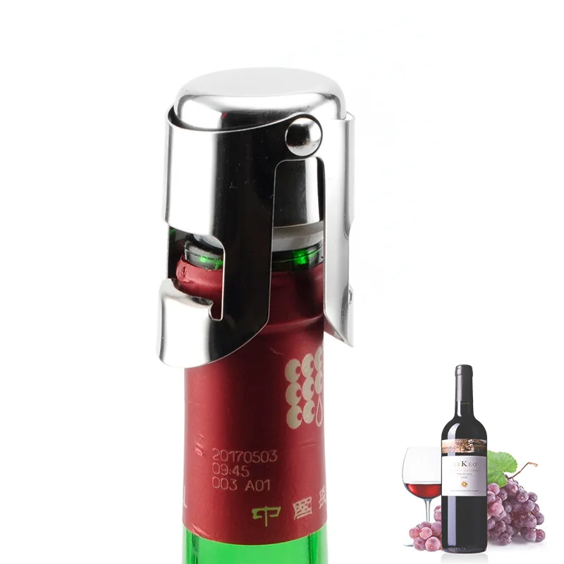 1Pcs Champagne Wine Bottle Stopper Stainless Steel Lock Portable Sealer Reuseable Home Bar Party Sparkling Barware Accessories
1Pcs Champagne Wine Bottle Stopper Stainless Steel Lock Portable Sealer Reuseable Home Bar Party Sparkling Barware Accessories