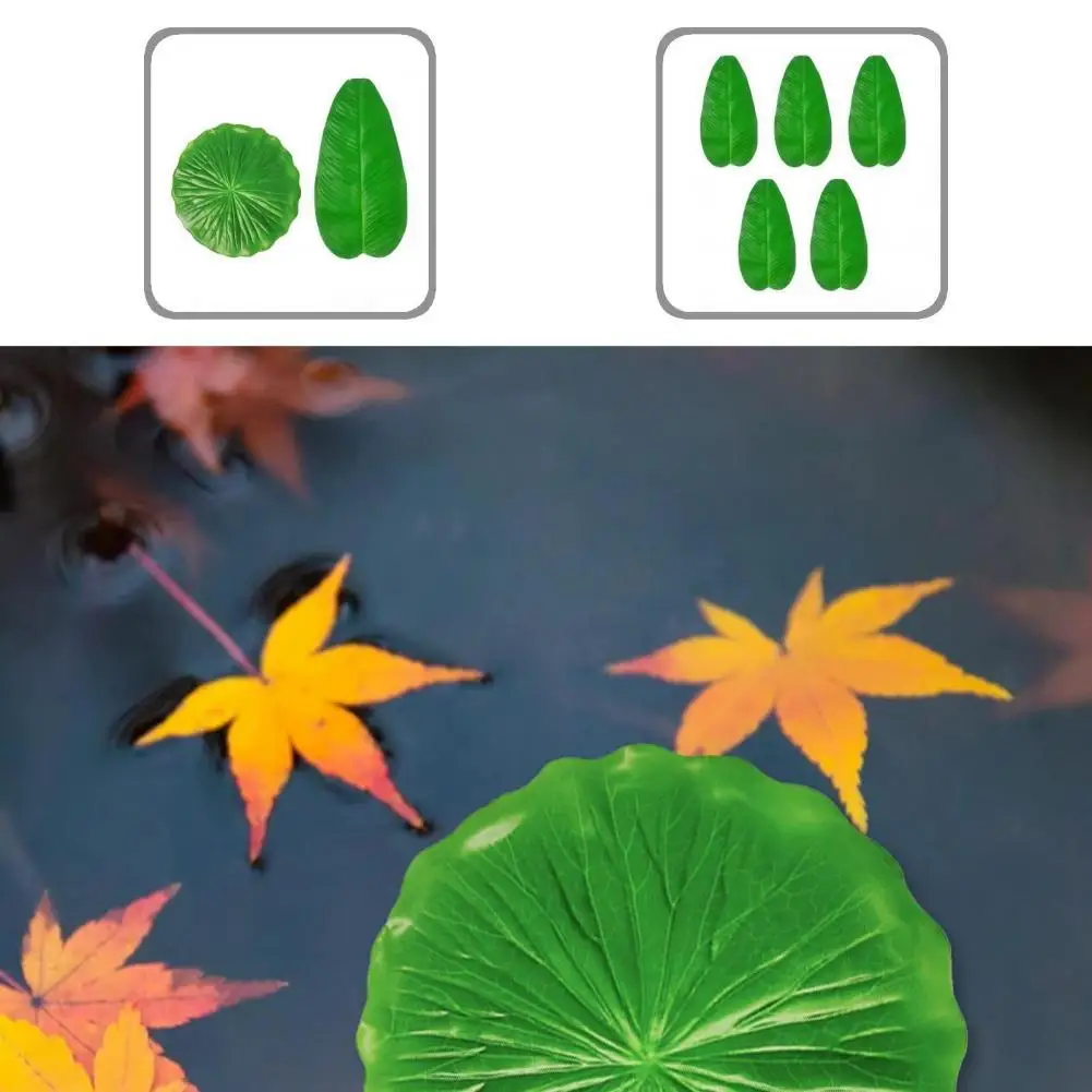 5Pcs/Bag Ornamental Exquisite Realistic Canna Lotus Leaves Plant Bright Color Simulation Leaf Portable for Pool
5Pcs/Bag Ornamental Exquisite Realistic Canna Lotus Leaves Plant Bright Color Simulation Leaf Portable for Pool