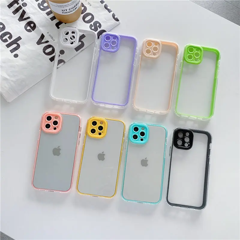 Transparent Three-In-One Drop-Proof Two-Color Phone Case For Iphone 7 8 Plus 11 12 Pro Max X XS XR Protective Black Cover Camera
Transparent Three-In-One Drop-Proof Two-Color Phone Case For Iphone 7 8 Plus 11 12 Pro Max X XS XR Protective Black Cover Camera