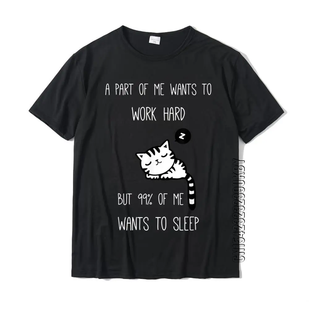Футболка мужская с надписью I Want To Sleep Lazy Ironic Cat | Мужская одежда