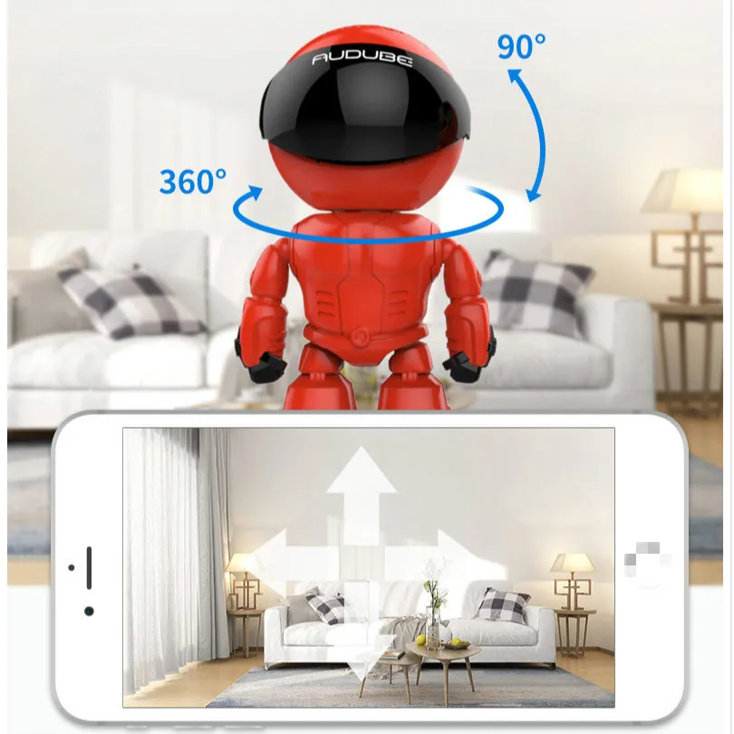 1080P домашняя ip-камера видеонаблюдения с поддержкой Wi Камера робот интеллигентая