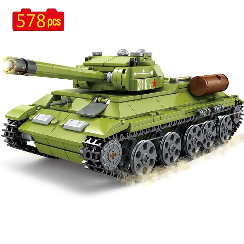 Military Series WWII Soviet Union T34 Medium Main Battle Tank Soldier SWAT Building Blocks Bricks Toys Gifts
Military Series WWII Soviet Union T34 Medium Main Battle Tank Soldier SWAT Building Blocks Bricks Toys Gifts