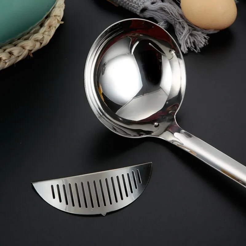2 in 1 Long Handle Detachable Soup Spoon Cooking Colander Porridge Spoon With Filter Strainer Kitchen Cooking Tools 
2 in 1 Long Handle Detachable Soup Spoon Cooking Colander Porridge Spoon With Filter Strainer Kitchen Cooking Tools