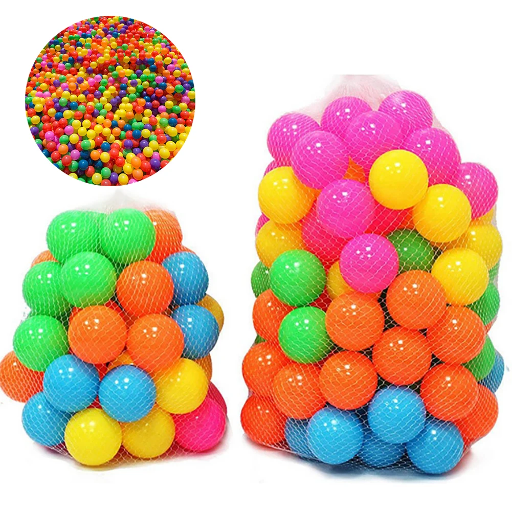 Мяч для детского бассейна цветной мягкий волнистый 100 шт. |