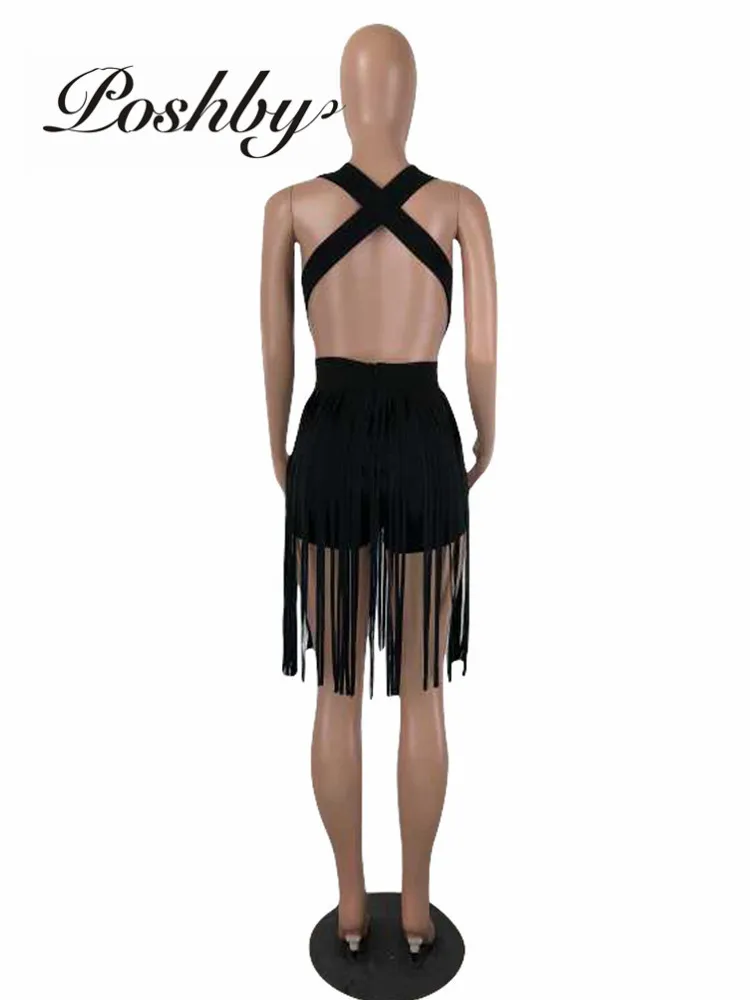 Poshby Summer Women Solid Color Tassel Playsuits Sexy Deep V-Neck Hollow Out Sleeveless Rompers 2021 Fashion Party Clubwear
Poshby Summer Women Solid Color Tassel Playsuits Sexy Deep V-Neck Hollow Out Sleeveless Rompers 2021 Fashion Party Clubwear