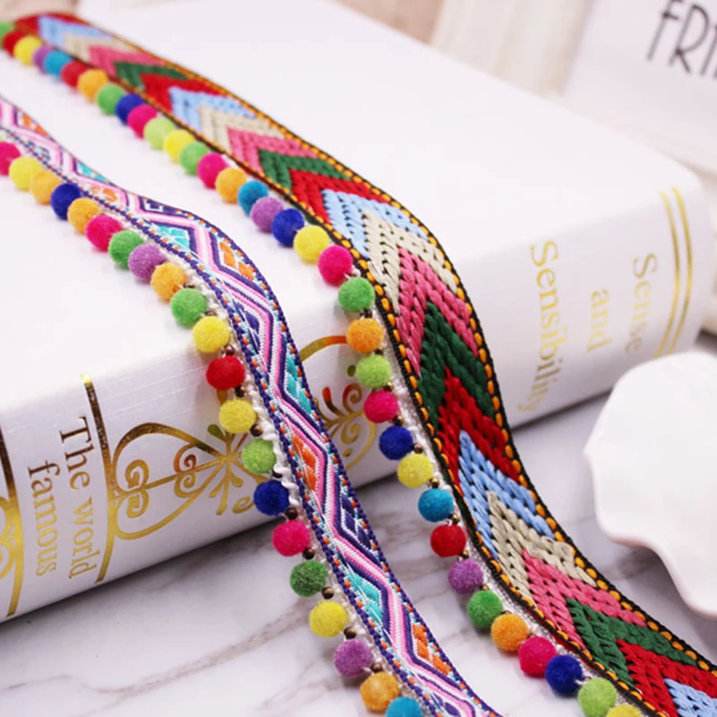 10mm Polyamide Nylon Pom Pom Trim Multicolor Lace Fabric DIY Decorative Cotton Thread Braid Ribbon Sewing Clothing Handmade
10mm Polyamide Nylon Pom Pom Trim Multicolor Lace Fabric DIY Decorative Cotton Thread Braid Ribbon Sewing Clothing Handmade