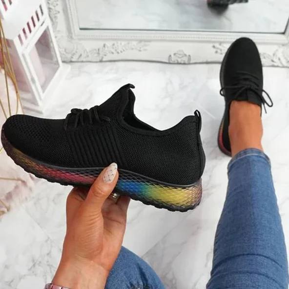 Women Sneakers Solid Breathable Lace-up Mesh Casual Shoes Women Platform Vulcanized Shoes Plus Size Ladies Walking Sneakers
Women Sneakers Solid Breathable Lace-up Mesh Casual Shoes Women Platform Vulcanized Shoes Plus Size Ladies Walking Sneakers