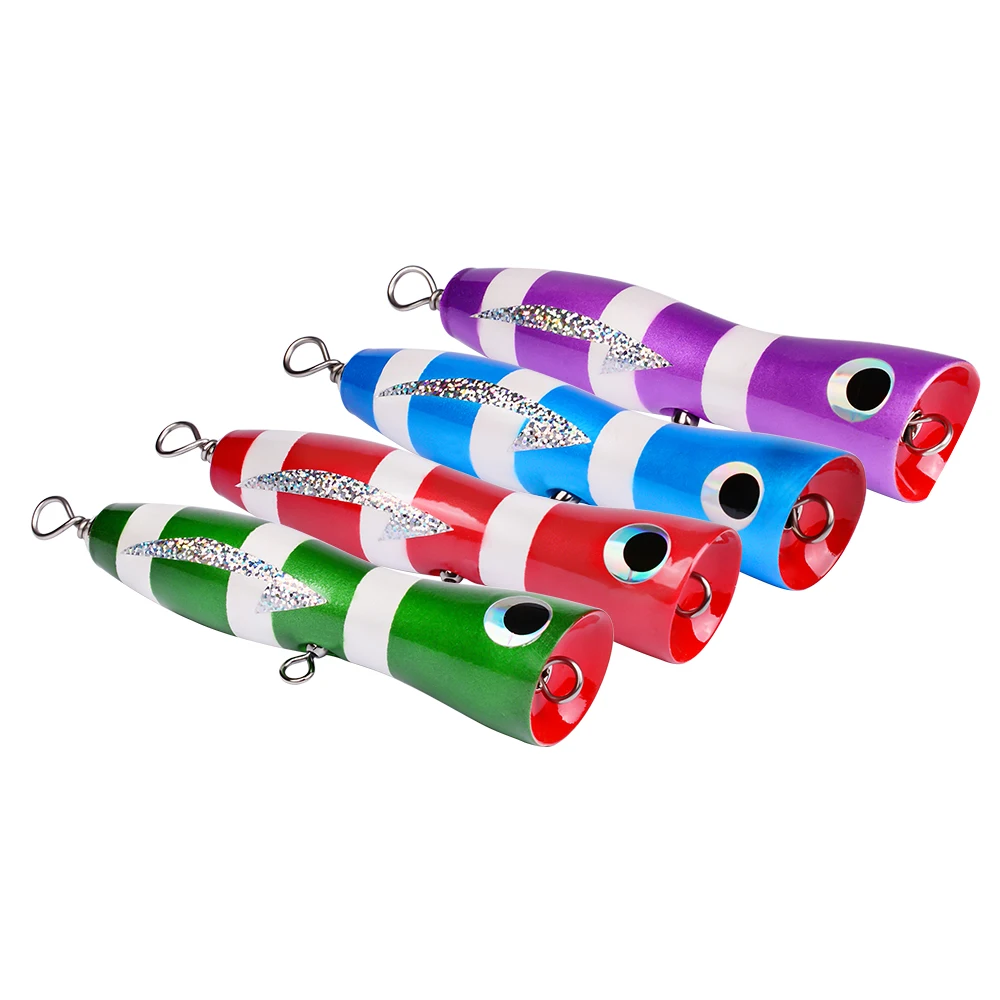 PROBEROS Wood Baits Popper Saltwater Wood Lures 6.89"/2.19oz Fishing Tackle 4 Colors Topwater Boat Fishing Lures
PROBEROS Wood Baits Popper Saltwater Wood Lures 6.89"/2.19oz Fishing Tackle 4 Colors Topwater Boat Fishing Lures