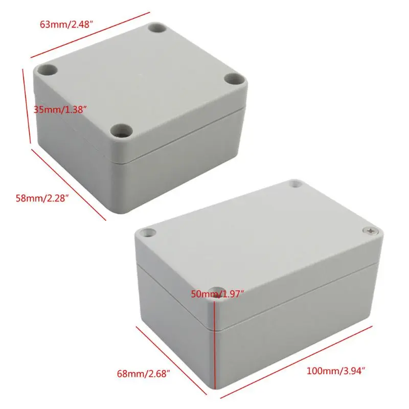 DIY Plastic Outdoor Waterproof Junction Boxes Electrical Control Terminal Wiring Connection Power Enclosure Case Sealed
DIY Plastic Outdoor Waterproof Junction Boxes Electrical Control Terminal Wiring Connection Power Enclosure Case Sealed