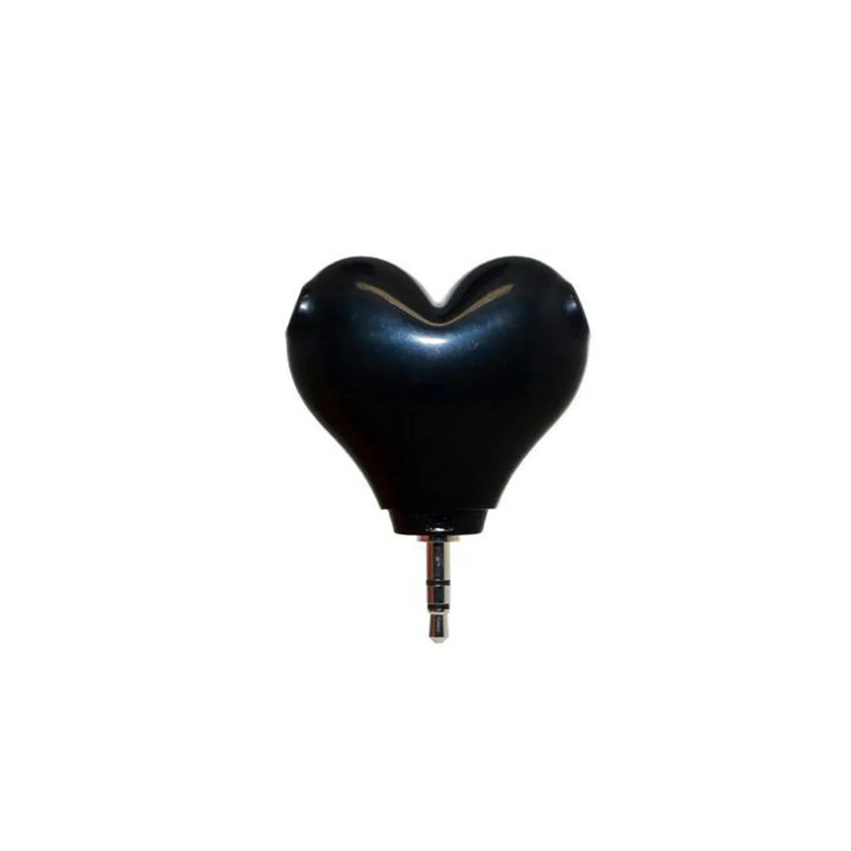 Heart Shape Headphone Splitter Connector Adapter 1-to-2 Interface for 3.5mm Stereo Audio Headset (Black)
Heart Shape Headphone Splitter Connector Adapter 1-to-2 Interface for 3.5mm Stereo Audio Headset (Black)