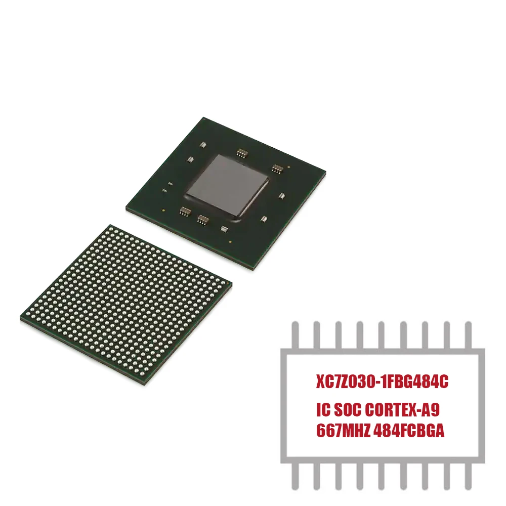 

1 PCS XC7Z030-1FBG484C System On Chip (SOC) IC series Kintex-7 FPGA, 125K Logic Cells 667MHz 484-FCBGA (23x23) in Stock