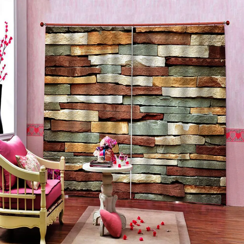 3d brick curtains 3D Curtain Printing Blockout Polyester Photo Drapes Fabric For Room Bedroom blackout curtains
3d brick curtains 3D Curtain Printing Blockout Polyester Photo Drapes Fabric For Room Bedroom blackout curtains
