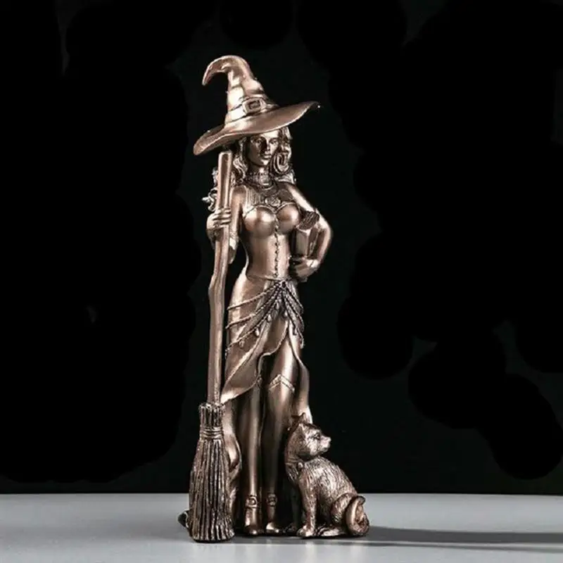 Retro Resin Witch Sculpture Witch Statue Magician Ornament Art New Year 2022 Figurine Gifts For Home Office Desktop Decoration 
Retro Resin Witch Sculpture Witch Statue Magician Ornament Art New Year 2022 Figurine Gifts For Home Office Desktop Decoration
