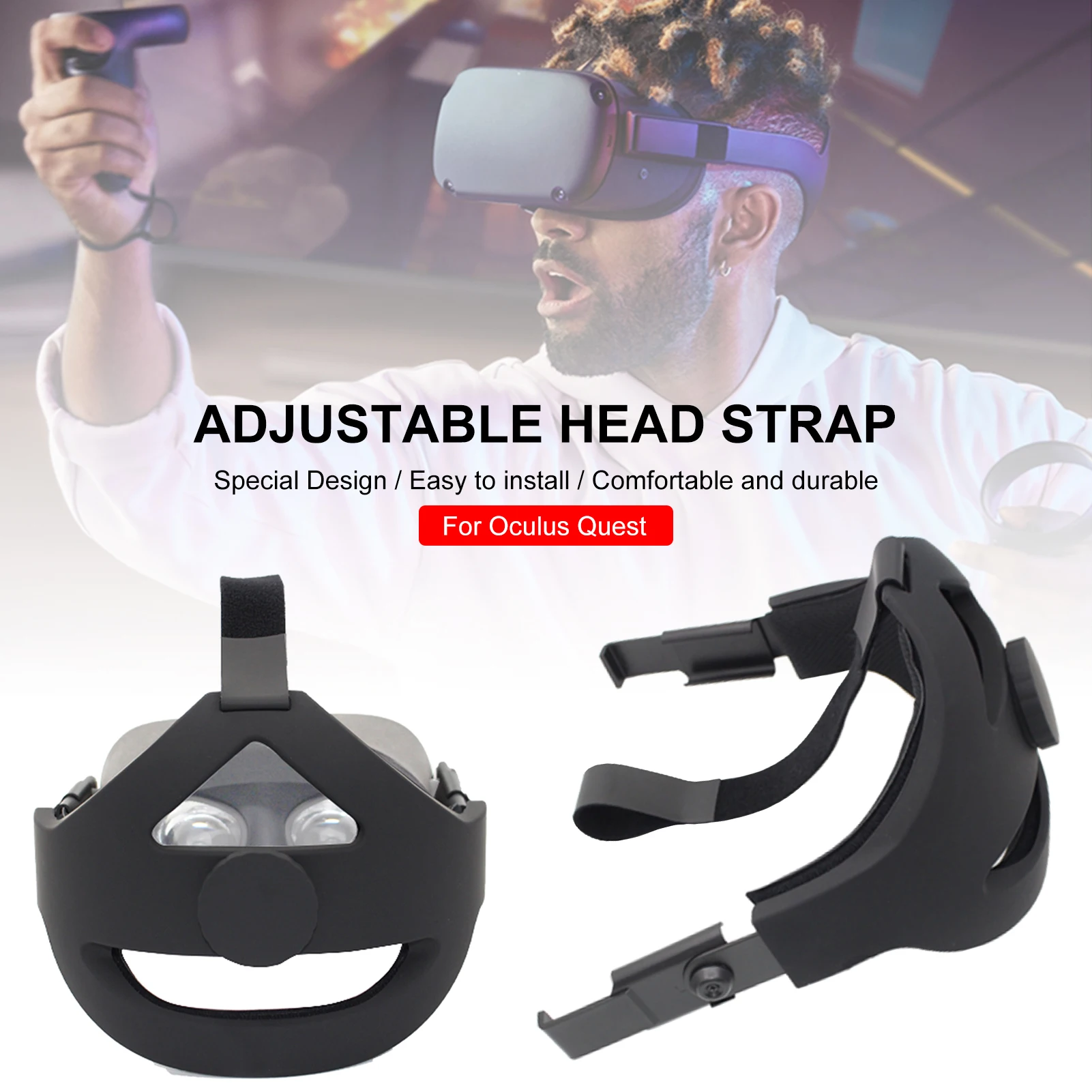 VR Helmet Head Strap Foam Pad For Oculus Quest 1 VR Headset Pressure-relieving Comfortable Headband Cushion Mat For Quest 1
VR Helmet Head Strap Foam Pad For Oculus Quest 1 VR Headset Pressure-relieving Comfortable Headband Cushion Mat For Quest 1