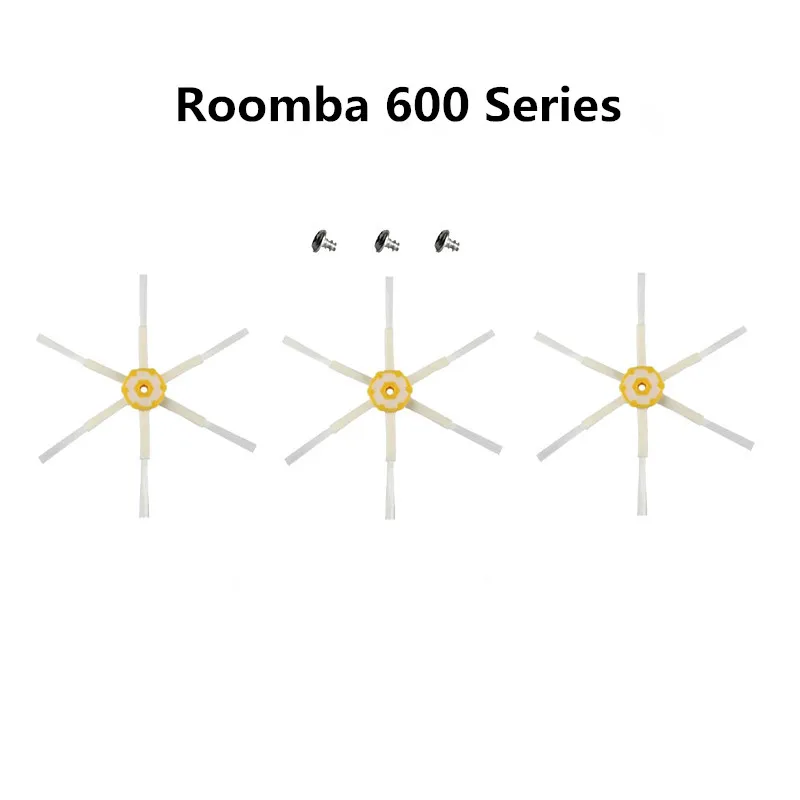 3pcs Six-paw-Side brush For iRobot Roomba 610 621 630 640 650 660 670 680 690 Robotic Vacuum Cleaner Spare Part (Free screw)
3pcs Six-paw-Side brush For iRobot Roomba 610 621 630 640 650 660 670 680 690 Robotic Vacuum Cleaner Spare Part (Free screw)