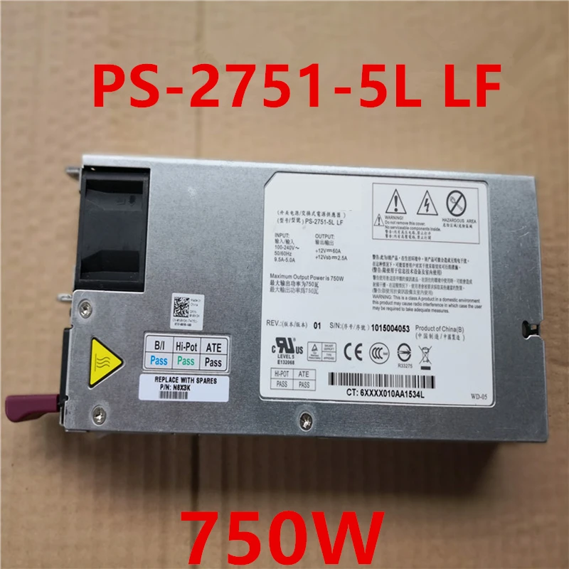 Новый оригинальный блок питания для Dell C2100 C6100 C5100 750 Вт, PS-2751-5L LF N8X3K
Новый оригинальный блок питания для Dell C2100 C6100 C5100 750 Вт, PS-2751-5L LF N8X3K