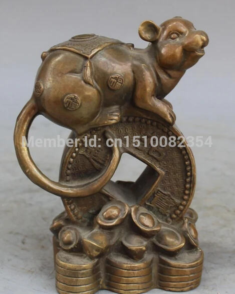 17 см отмечены Китайский Фэншуй Бронзовая фигурка для привлечения богатства деньги зодиака Животные Мышь мыши статуя
17 см отмечены Китайский Фэншуй Бронзовая фигурка для привлечения богатства деньги зодиака Животные Мышь мыши статуя