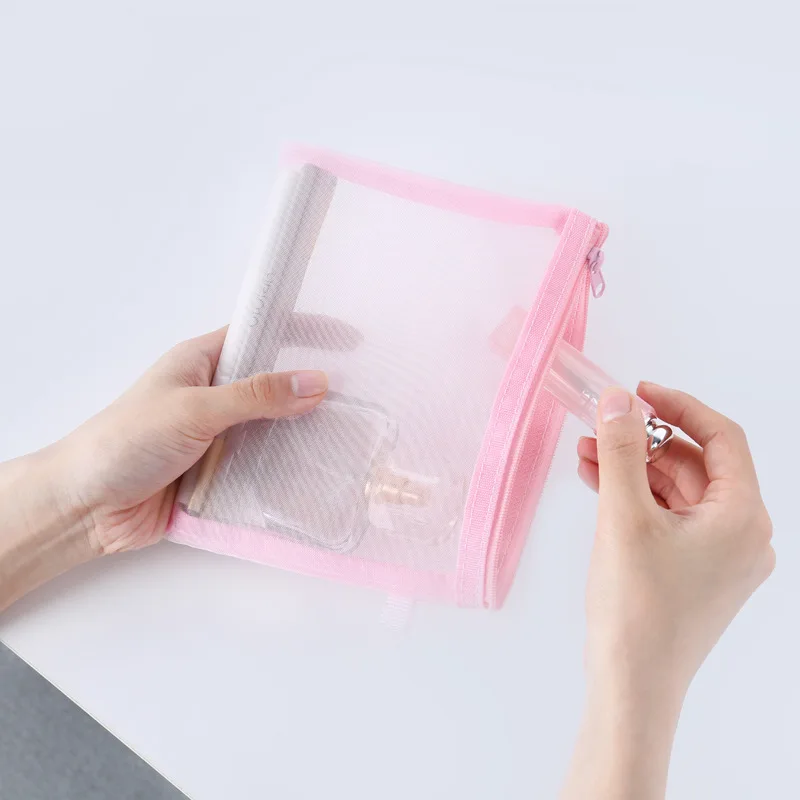 2020 New Small Solid Colour Zipper Mesh Black Cosmetic Bag Portable Mini Gift Storage Pouches
2020 New Small Solid Colour Zipper Mesh Black Cosmetic Bag Portable Mini Gift Storage Pouches