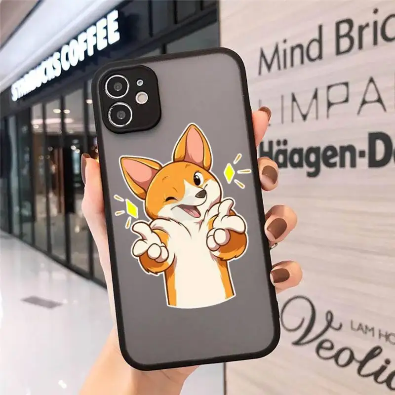 Cute cartoon corgi dog Phone Case For iphone 12 11 8 7 plus mini x xs xr pro max matte transparent cover
Cute cartoon corgi dog Phone Case For iphone 12 11 8 7 plus mini x xs xr pro max matte transparent cover