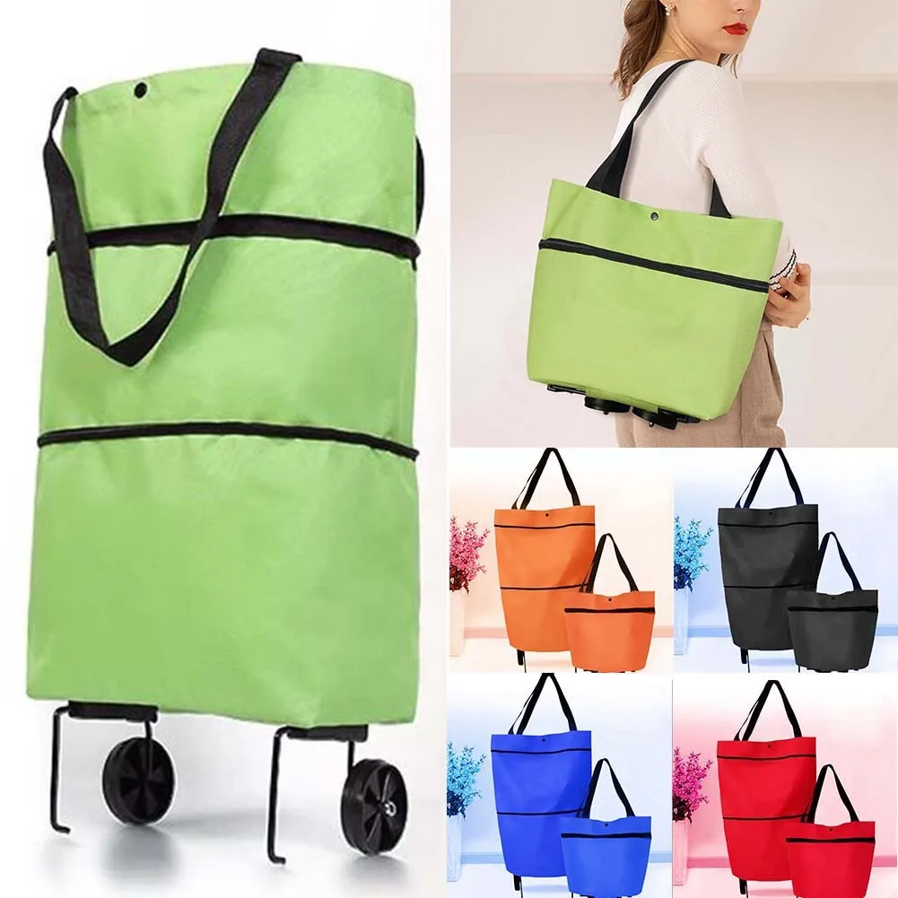 1Pc Folding Shopping Pull Cart Trolley Bags With Wheels Home Waterproof Oxford Shopping Bags Reusable Grocery Handbag For Women
1Pc Folding Shopping Pull Cart Trolley Bags With Wheels Home Waterproof Oxford Shopping Bags Reusable Grocery Handbag For Women