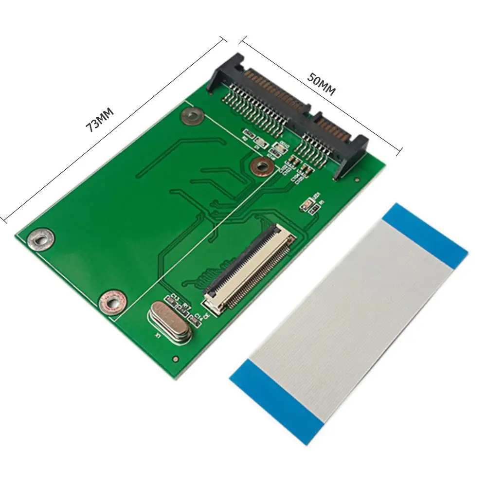 1.8 inch ZIF/CE SSD to 7+15 22 Pin SATA Male Converter Card Adapter Board for Windows with Flex Cable
1.8 inch ZIF/CE SSD to 7+15 22 Pin SATA Male Converter Card Adapter Board for Windows with Flex Cable