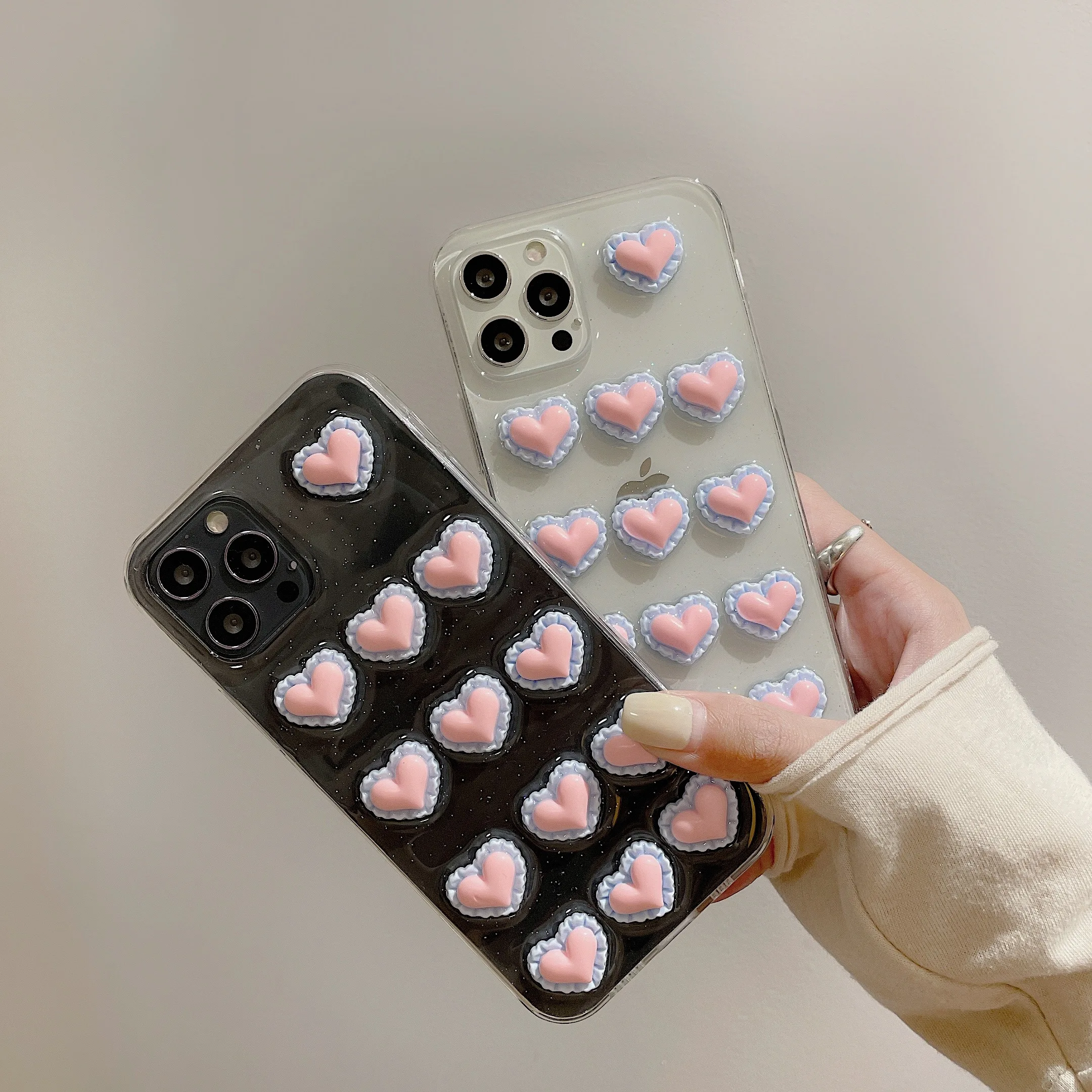Shockproof Phone Case for iPhone 11Pro Max 12 Mini SE 2020 7 8 Plus X XS XR Capa Epoxy Three-dimensional Love Pattern Back Cover
Shockproof Phone Case for iPhone 11Pro Max 12 Mini SE 2020 7 8 Plus X XS XR Capa Epoxy Three-dimensional Love Pattern Back Cover