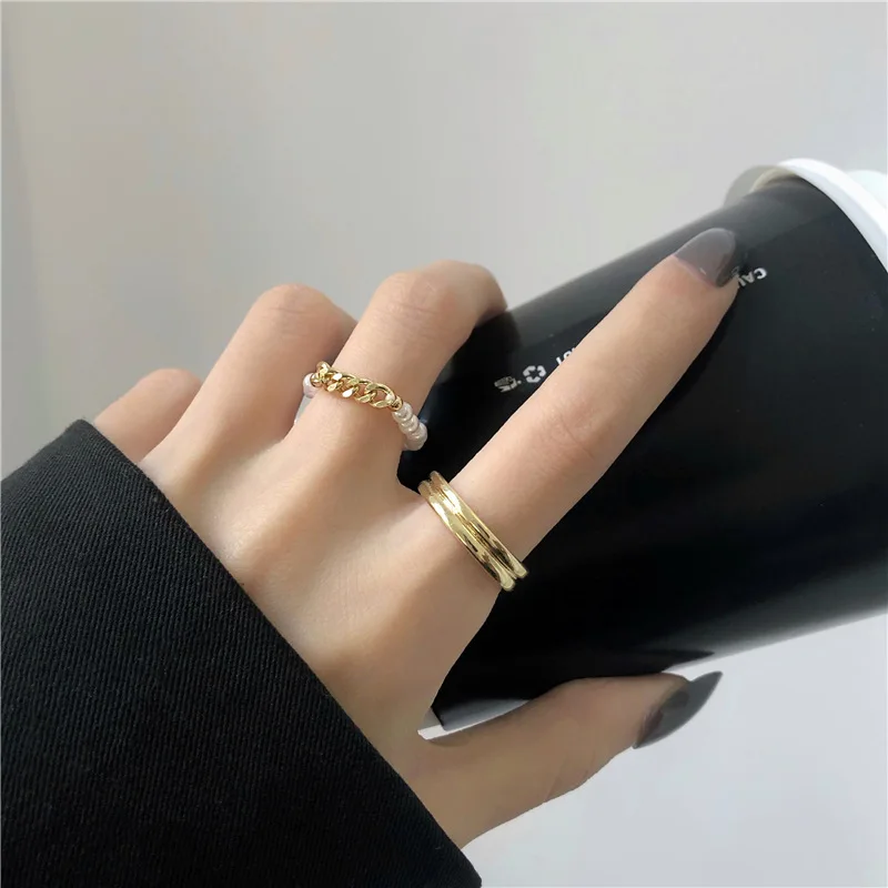 Pearl two-piece index finger ring fashion and personality element ring female ins tide minimalist design rings
Pearl two-piece index finger ring fashion and personality element ring female ins tide minimalist design rings