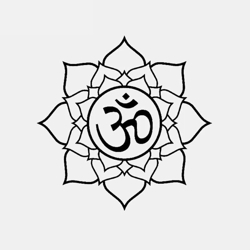 Car Sticker Personality Om Symbol In Lotus PVC Car Decoration Sticker Creative Waterproof Cover Scratch Black/white, 15cm*15cm
Car Sticker Personality Om Symbol In Lotus PVC Car Decoration Sticker Creative Waterproof Cover Scratch Black/white, 15cm*15cm