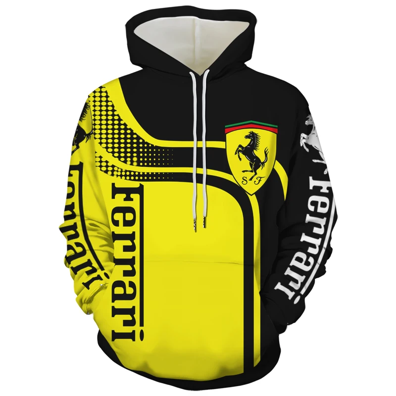 Men's Women's 3D Italian Ferrari Logo Hoodie Fashion Casual Long Sleeve Loose Sweatshirt Spring and Autumn Street Pullover
Men's Women's 3D Italian Ferrari Logo Hoodie Fashion Casual Long Sleeve Loose Sweatshirt Spring and Autumn Street Pullover
