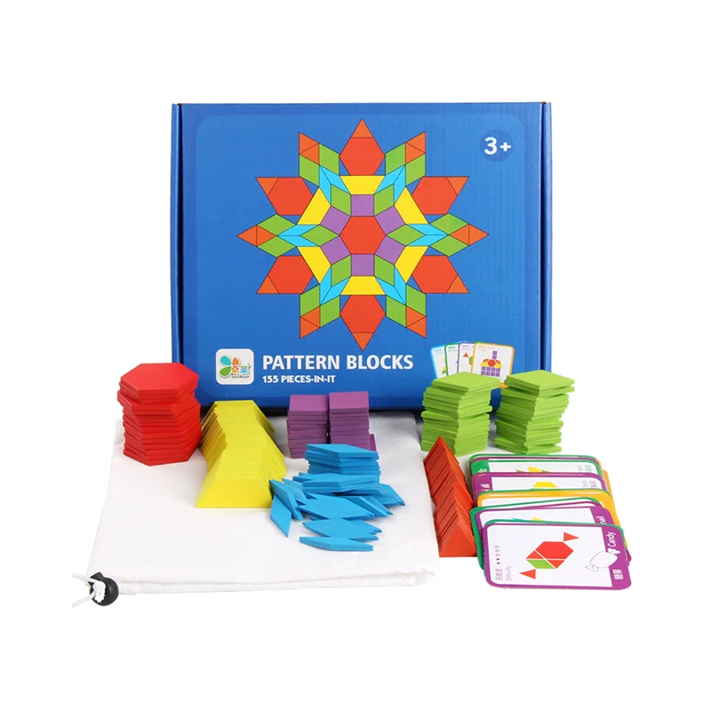 Wooden Jigsaw Puzzle Early Childhood Toys Education Geometirc Tangram Toys For Children Montessori Learning 155Pcs Kids Gifts 
Wooden Jigsaw Puzzle Early Childhood Toys Education Geometirc Tangram Toys For Children Montessori Learning 155Pcs Kids Gifts