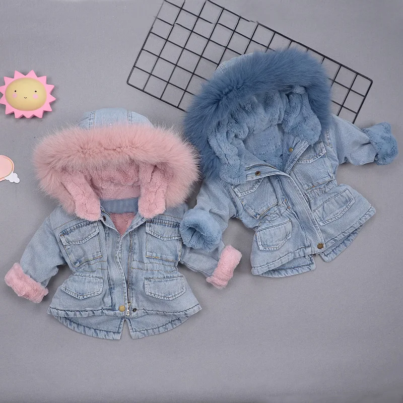 Children's Cowboy Warm Jacket for Boys and Girls Infant Baby Thicken Toddler Jackets 1-5Y Denim Plus Velvet Coat for Cold Winter
Children's Cowboy Warm Jacket for Boys and Girls Infant Baby Thicken Toddler Jackets 1-5Y Denim Plus Velvet Coat for Cold Winter