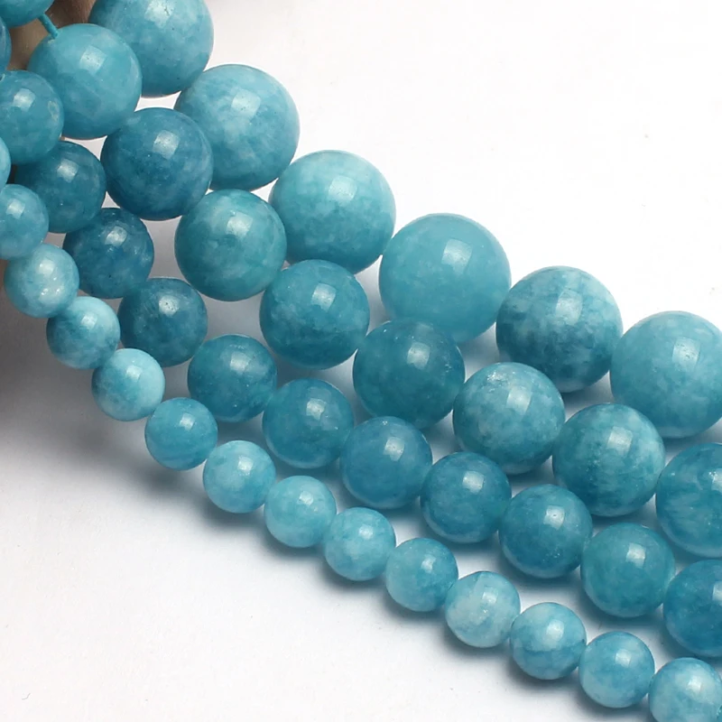 Natural Smooth Blue Chalcedony Stone Beads for Needlework DIY Jewellry Making Bracelet Necklace 4-12mm Minerals Spacer Beads
Natural Smooth Blue Chalcedony Stone Beads for Needlework DIY Jewellry Making Bracelet Necklace 4-12mm Minerals Spacer Beads