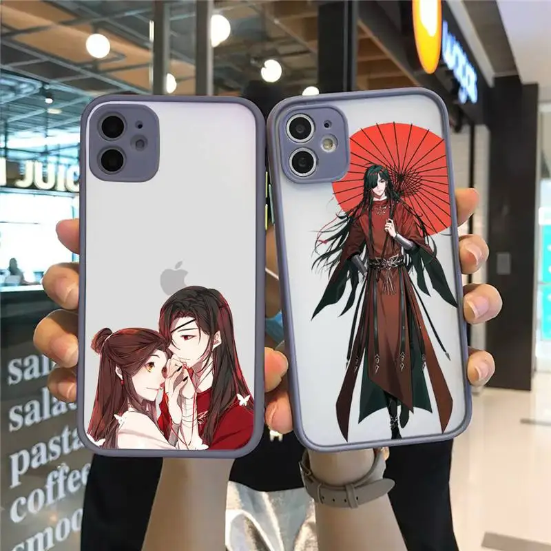Tian Guan Ci Fu anime Phone Case For iPhone 13 12 11 Mini Pro XR XS Max 7 8 Plus X Matte transparent Gray Back Cover
Tian Guan Ci Fu anime Phone Case For iPhone 13 12 11 Mini Pro XR XS Max 7 8 Plus X Matte transparent Gray Back Cover