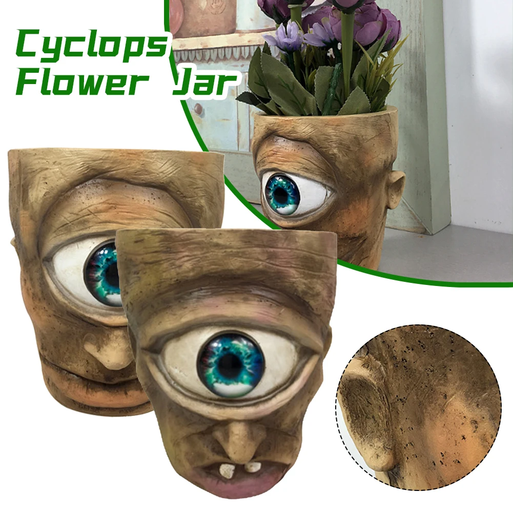 Eye Head Natural Resin Flower Pot Decorative Indoor Outdoor Planter Round Statue Pot for Flowers Plants Herbs Plant Pot Maceta
Eye Head Natural Resin Flower Pot Decorative Indoor Outdoor Planter Round Statue Pot for Flowers Plants Herbs Plant Pot Maceta